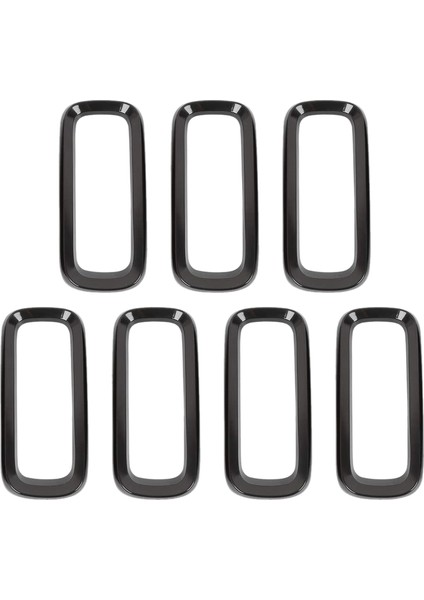 7 Adet Örgü Ön Izgarasız Parlak Siyah, Jeep Renegade 2015-2018 Için Yapışkan Izgara Kapak Çerçeve Katları Seti (Yurt Dışından)