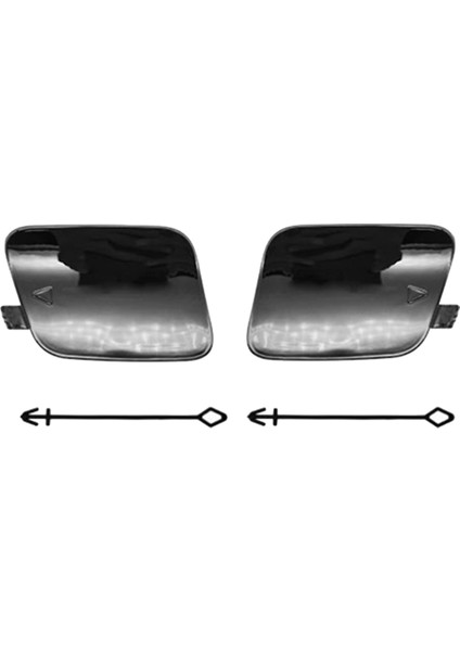 Araba Arka Tampon Çekme Kanca Kapağı Boyalı 51127378573 51127378574 Bmw X5 F15 2013-2018 Fragman Kapağı Siyah (Yurt Dışından)