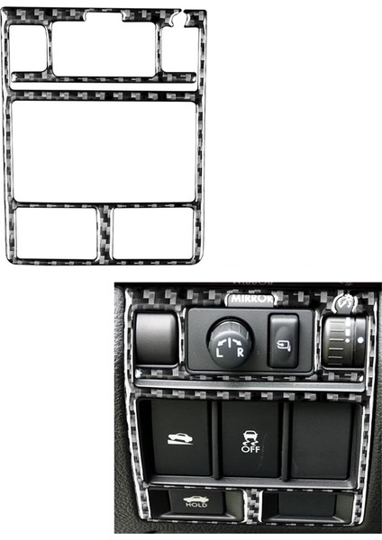 Subaru Için Karbon Fiber Legacy Outback 2010-2014 Far Ayar Paneli Kapak Döşeme Çıkartma Iç Aksesuarları (Yurt Dışından) fırsatları