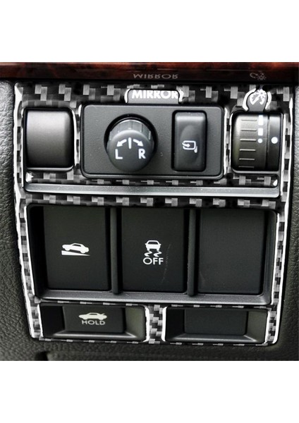 Subaru Için Karbon Fiber Legacy Outback 2010-2014 Far Ayar Paneli Kapak Döşeme Çıkartma Iç Aksesuarları (Yurt Dışından) indirimleri