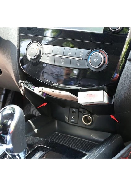 Merkez Konsol Çok Fonksiyonlu Konteyner Depolama Kutusu Tepsi Kiti Aksesuarları Nissan Rogue T32 / x -Trail 2014 - 2020 (Yurt Dışından) fırsatları