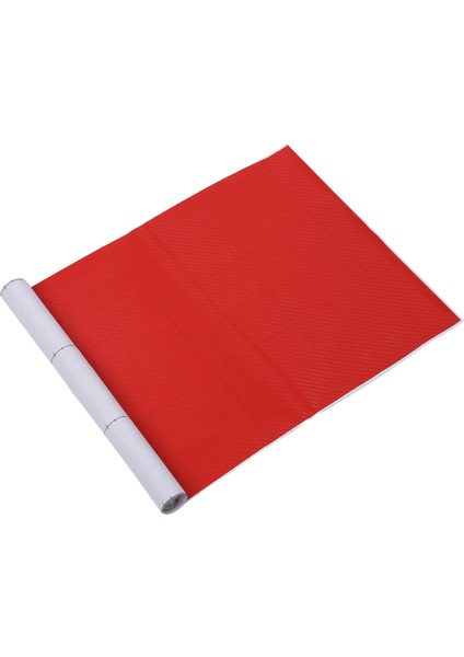 Dıy 30X127 3D Karbon Fiber Çıkartma Vinil Film Sarısı Roll Yapışkanlı Araba Sticker Levha Kırmızı (Yurt Dışından) fiyatları
