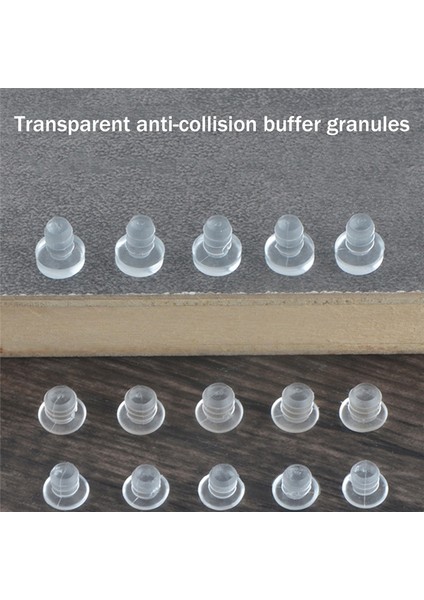 200PCS Cam Masa Üstü Şok Gömülü Lastik Dolap Kapı, Veranda Tezgahı Için Anti-Şok Peletleri, 3/16 Inç Deliğe Uyuyor (Yurt Dışından) modelleri