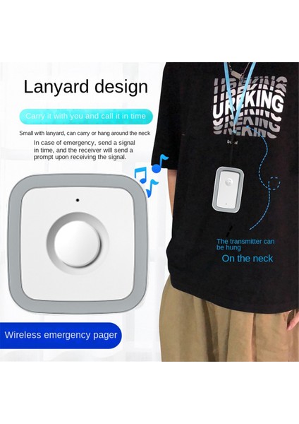Çağrı Düğmesi Çağrı Cihazı Kablosuz Kapı Çanları Kablosuz Çağrı Cihazı 5 Vites 300M/YAŞLI/HASTA/DEVRE Dışı/devre Dışı/hamile Kadın Abd Fiş (Yurt Dışından)