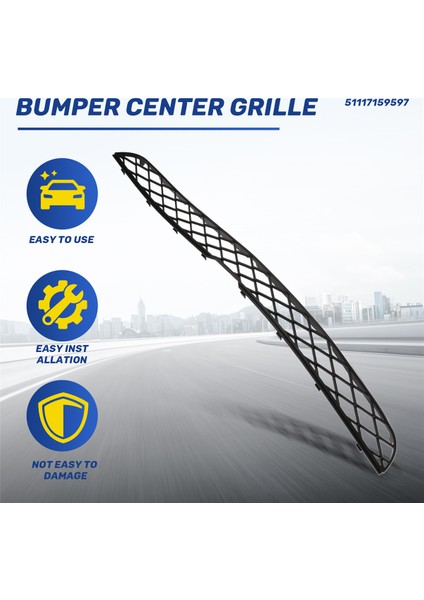 Araba Ön Tampon Merkezi Üst Grille Kapak Bmw-X5 E70 07-14 X6 E71 E72 51117159597 (Yurt Dışından) fırsatları