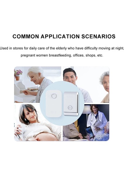 433 Mhz Kendinden Üretici Kablosuz Kapı Zili 38 Zil Sesleri Dingdong Kapı Zili Yaşlı Çekme Us-Plug Için (Yurt Dışından) fiyatları