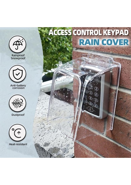 Kapı Zili Yağmur Kapağı, Şeffaf Plastik Kapı Zili Su Kalkanı Su Geçirmez Koruyucu Kapı Zili Erişim Kontrol Eki (Yurt Dışından) fırsatları