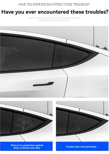 Tesla Model Y Arka Deklanşör Pencere Kapağı Arka Üçgen Kangen Dekorasyon Kapağı Aksesuarları Parlak Siyah (Yurt Dışından) fiyatları