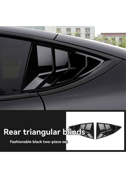 Tesla Model Y Arka Deklanşör Pencere Kapağı Arka Üçgen Kangen Dekorasyon Kapağı Aksesuarları Parlak Siyah (Yurt Dışından) fırsatları