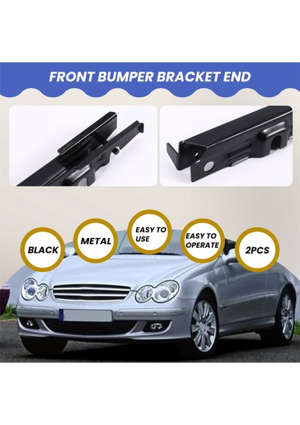 2pcs Ön Tampon Braket Ucu Mercedes W203 C-Serisi 2038801114 2038801214 (Yurt Dışından) indirimleri