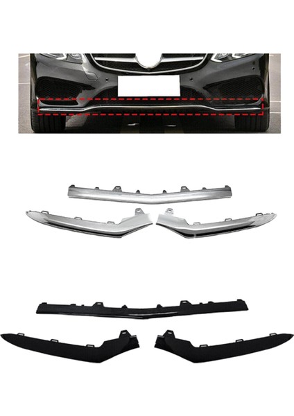 3pcs Krom Ön Tampon Kalıp Benz E Sınıfı W212 14-16 A212852774 A212852874 A2128852674, B (Yurt Dışından) modelleri