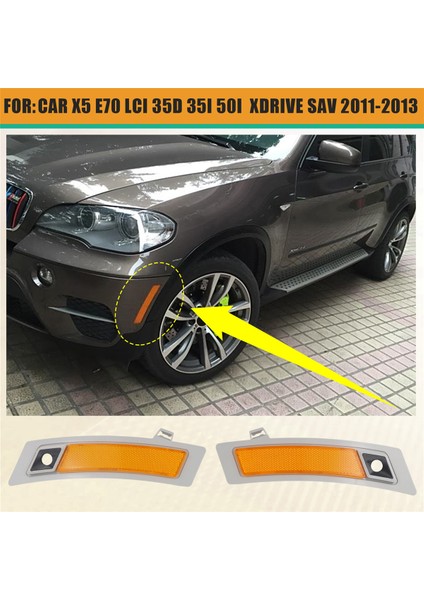 63147232422 63147232421 Bmw X5 E70 Lcı 35D 35I 50I Xdrıve Sav 2011-2013 Ön Tampon Kapak Reflektör Lambası (Yurt Dışından) fırsatları