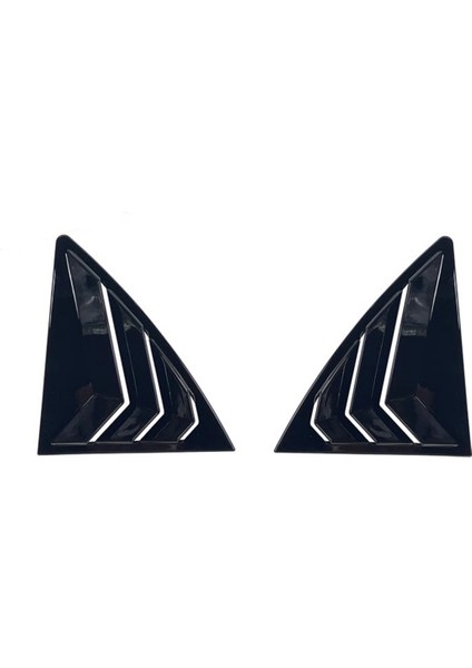 Toyota Corolla Için 2009-2013 Araba Arka Panjur Yan Panjur Kapağı Kapak Döşeme Çıkartması Havalandırma Kepçe Aksesuarları Parlak Siyah (Yurt Dışından)