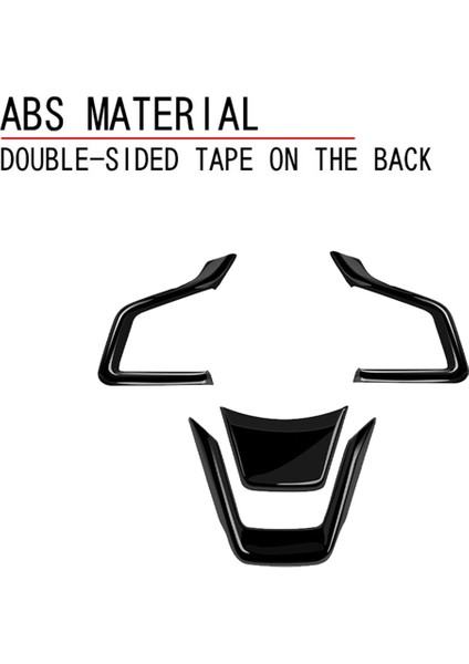 Subaru Forester Için Araç Direksiyon Simidi Trim Kapak Çıkartması 2025 Araba Iç Aksesuarları Parlak Siyah (Yurt Dışından) fırsatları