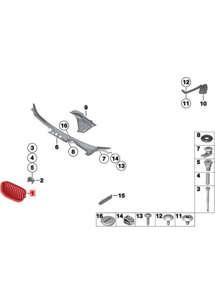 Bmw 7 &#39;F01 F02 730 740 750 760 Hybrıd 72011-2015 Için Araba Sağ Ön Tampon Izgarası (Yurt Dışından) fırsatları