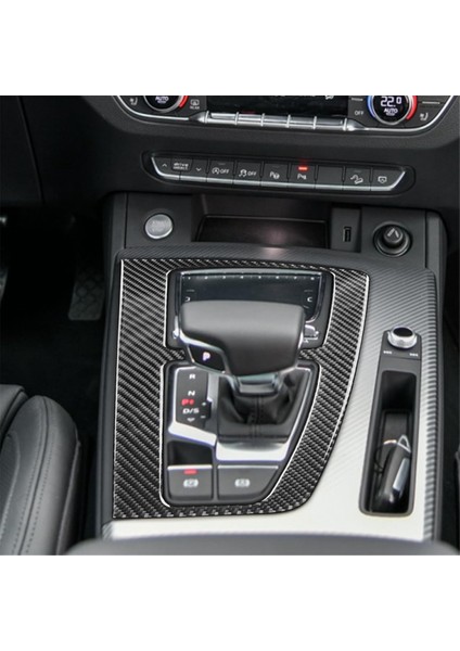 Audi Q5L Sq5 2018-2024 Lhd Merkez Konsol Dişli Vites Paneli Kapak Iç Döşeme Sticker Çıkartma Için Gerçek Karbon Fiber (Yurt Dışından) indirimleri