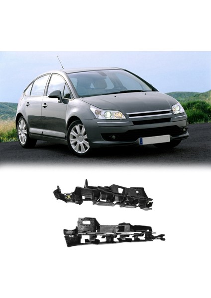 2pcs Ön Tampon Sol Sağ Yan Ara Parçalı Braket Montaj Destek Tutucusu Citroen C4 2005-2010 (Yurt Dışından) modelleri