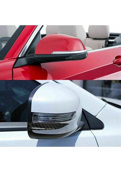 4 Adet Çizim Önleyici Trim Çıkartması, Karbon Fiber Dikiz Aynası Koruyucu Önleme Önleme Seri Çıkartma Catrion Önleme Şeridi (Yurt Dışından) fırsatları