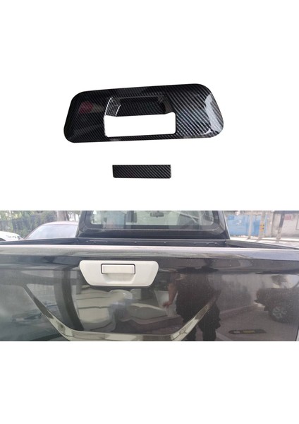 Nissan Navara NP300 St 2014-2020 Arka Bagaj Kuyruk Kapı Koyu Kapak Trim Dekor Araç Aksesuarları, Karbon Fiber Abs (Yurt Dışından) modelleri