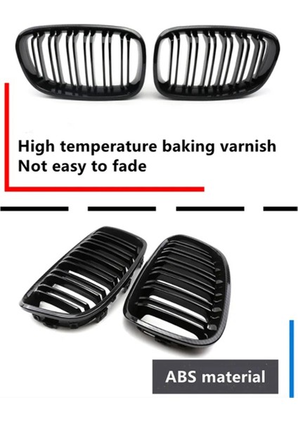 Mat Siyah Ön Tampon Böbrek Izgara Izgara Kafası Bmw E60 M5 E61 520I 545I 550I 535I 2003-2009 (Yurt Dışından) fiyatları