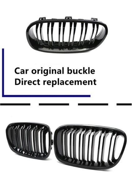 Mat Siyah Ön Tampon Böbrek Izgara Izgara Kafası Bmw E60 M5 E61 520I 545I 550I 535I 2003-2009 (Yurt Dışından) fırsatları