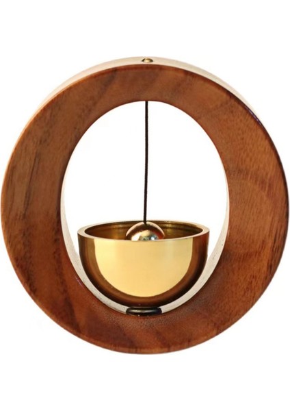 Ahşap Bakır Rüzgar Zil Ahşap Kablosuz Kapı Çan Giriş Hatırlatma Kapı Zili Estetik Ev Dekorasyonları Kapı Zili B (Yurt Dışından)