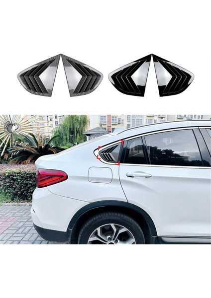 Araba Arka Cam Panjur Panjurları Panjurlar Kapak Kaplama Bmw X4 F26 2014-2018 Araba Trim Aksesuarları Parlak Siyah (Yurt Dışından) fiyatları