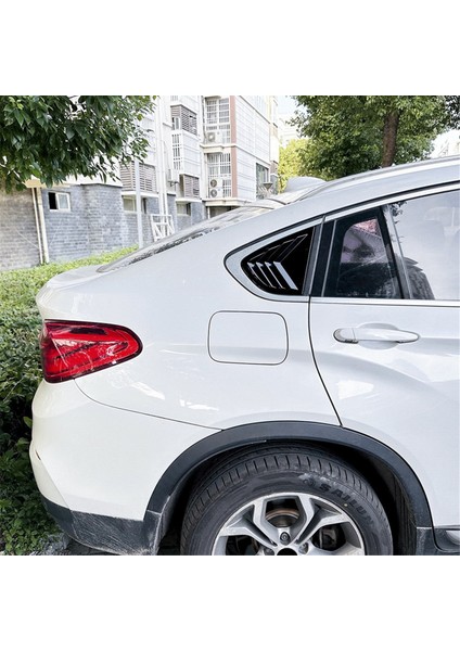 Araba Arka Cam Panjur Panjurları Panjurlar Kapak Kaplama Bmw X4 F26 2014-2018 Araba Trim Aksesuarları Parlak Siyah (Yurt Dışından) indirimleri