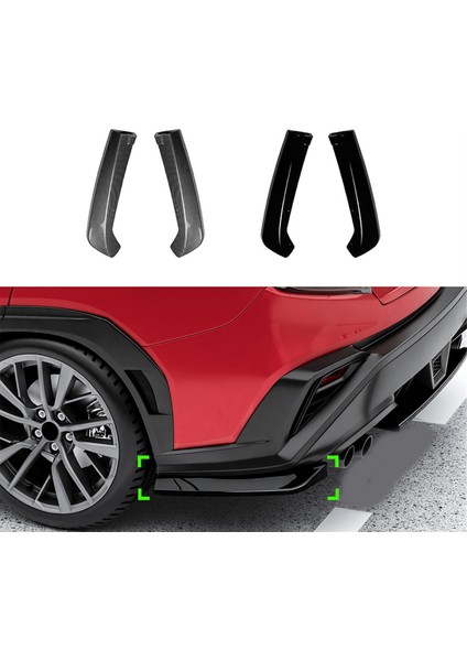 Tampon Spoiler Arka Tampon Arka Köşe Nokta Subaru Wrx Stı Vb 2022+ Karbon Fiber Renk Için Dış Trim (Yurt Dışından) fiyatları
