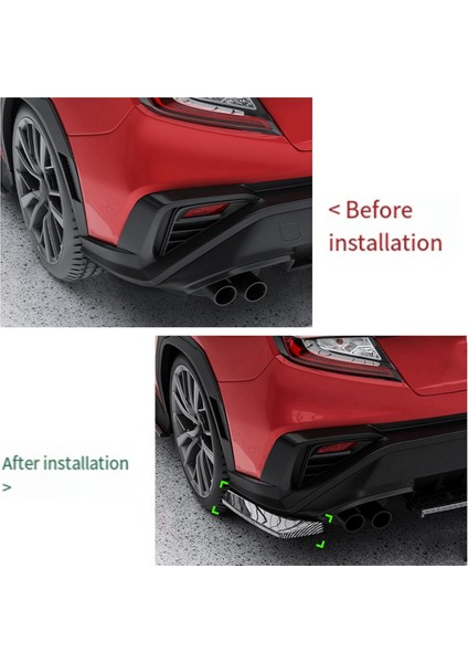 Tampon Spoiler Arka Tampon Arka Köşe Nokta Subaru Wrx Stı Vb 2022+ Karbon Fiber Renk Için Dış Trim (Yurt Dışından) fırsatları