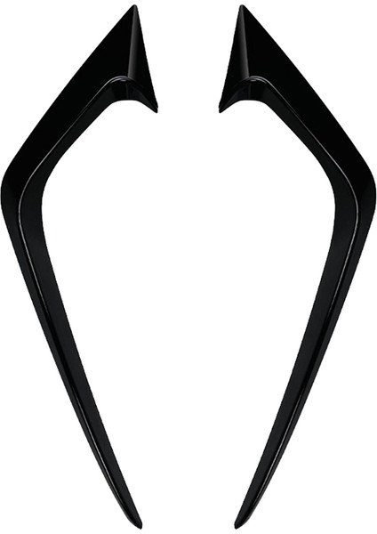 Araba Ön Tampon Ayırıcı Spoiler Dekoratif Kaplamalar Ford Fiesta St Mk6 Için Sis Fog Found Canard 2012-2017 Parlak Siyah (Yurt Dışından)