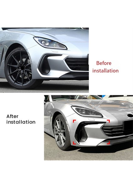 Araba Ön Tampon Spoiler Ayırıcı Kapak Sis Kapakları Subaru Brz Için Kanard 2021-2024 Karbon Fiber (Yurt Dışından) indirimleri