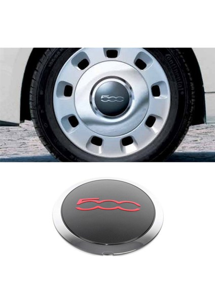 8pcs Fiat Için 133MM Hubcap 500 Tekerlekler Merkez Hub Kapakları Seti 68078419AC 68078421AC Toz Kapağı 51884863 Kırmızı (Yurt Dışından) fırsatları