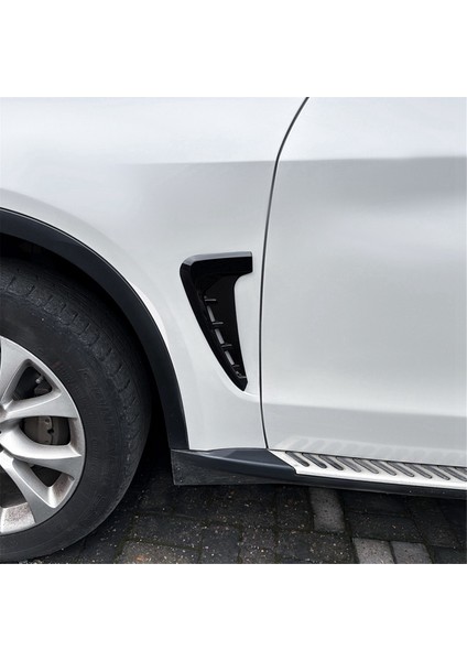Araba Yan Havalandırma Hava Akışı Alım Kaputu Yan Çamurluk Havalandırma Bonnet Kapağı Trim Bmw X5 F15 2014-2018 Parlak Siyah (Yurt Dışından) fırsatları