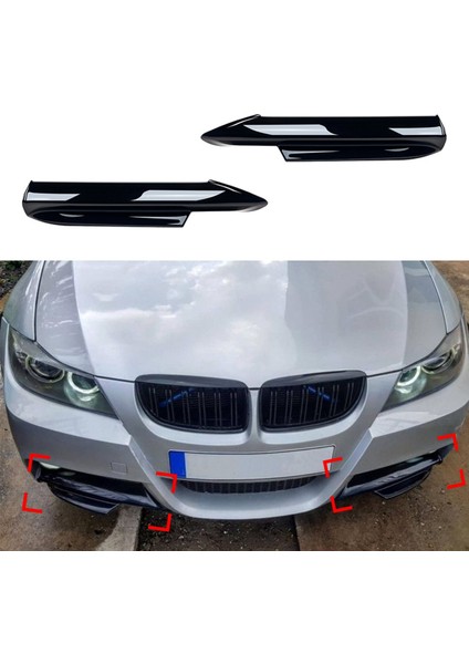 Bmw 3 Serisi E90 E91 E91 M-Tech 320I 330I 2005-2008 Ön Tampon Dudak Açısı Difüzör Ayrımcı Spoiler Koruyucu Karbon (Yurt Dışından) fırsatları