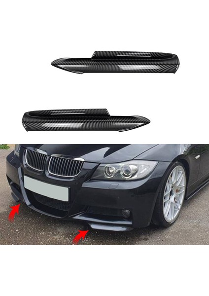 Bmw 3 Serisi E90 E91 E91 M-Tech 320I 330I 2005-2008 Ön Tampon Dudak Açısı Difüzör Ayrımcı Spoiler Koruyucu Karbon (Yurt Dışından) indirimleri