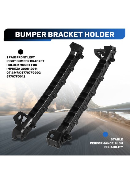 1 Çift Ön Sol Sağ Tampon Braket Tutucu Subaru Impreza Için Montaj 2008-2011 Gt &amp; Wrx 57707FG002 57707FG012 (Yurt Dışından) indirimleri
