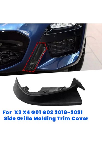 Araç Ön Tampon Kapağı Trim Bmw X3 G01 X4 G02 2018-2021 Ön Taraf Izgara Dış Kapakları 51118070393 L (Yurt Dışından) fiyatları