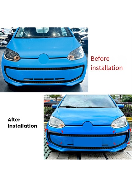 Araba Ön Tampon Ayırıcı Spoiler Trim Izgara Kanard Için Vw Up 2011-2015 Ön Izgara Rüzgar Kanadı Karbon Fiber (Yurt Dışından) fiyatları
