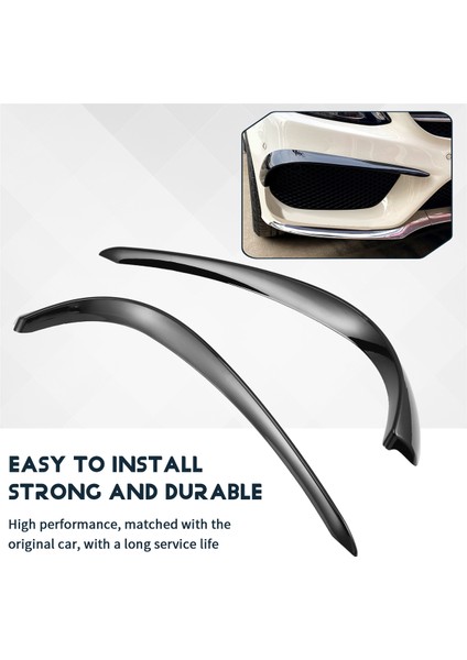 Araba Ön Tampon Spoiler Splitter Kapak Mercedes-Benz C-Serisi W205 2015-2019 C200 C43 Amg Siyah (Yurt Dışından) indirimleri