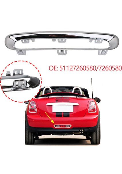 Arka Sis Lambası Çerçeve Dekorasyon Kapağı Trim For-Bmw Mini R56 Cabrio R57 Lci Cooper R58 Roadster R59 Krom (Yurt Dışından) fiyatları