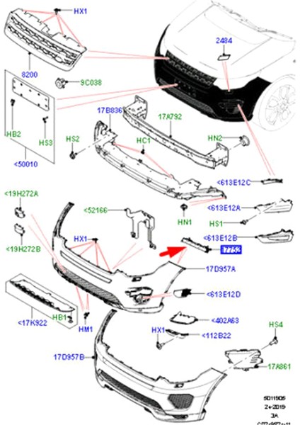 Araba Ön Tampon Destek Bren Sac Metal Kapağı Land Rover Discovery Sport 2015-2019 Sağ LR077882 (Yurt Dışından) fiyatları