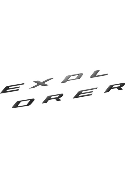 3D Harfler Abs Ön Kaput Amblem Explorer Spor Kaput Harfleri Ford Explorer 2011-2020 (Mat Siyah) Için Çıkartmalar (Yurt Dışından) modelleri