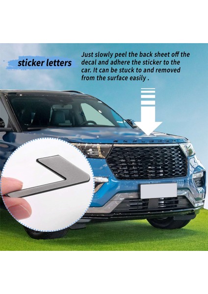 3D Harfler Abs Ön Kaput Amblem Explorer Spor Kaput Harfleri Ford Explorer 2011-2020 (Mat Siyah) Için Çıkartmalar (Yurt Dışından) indirimleri