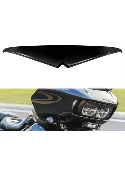 Motosiklet Far Kaşları Sticker Far Far Kaş Göz Kapakları Harley Road Glide Için Trim Kapak Vizörü 2015-2023 (Yurt Dışından) modelleri