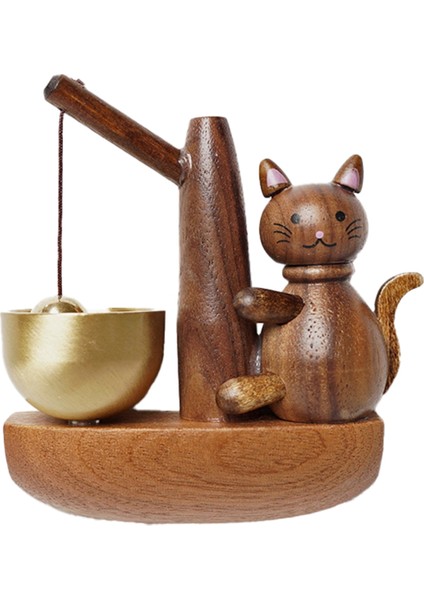 Siyah Ceviz Ahşap Kapı Zili Rüzgar Zil, Oda Dekoru, Bahçe Peyzaj Zili, Dükkan Hatırlatıcısı (Yurt Dışından)