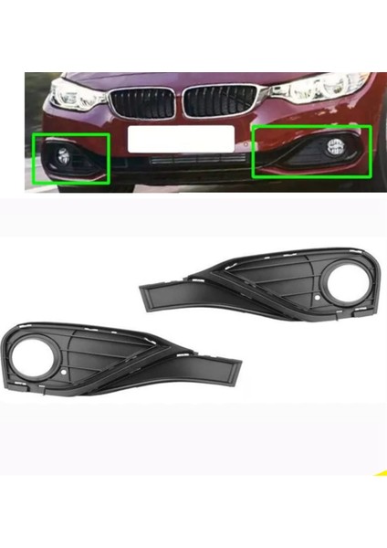 Sol Ön Sis Lambası Çerçeve Griill Kapağı 51117294833 Bmw 4 Serisi F32 F33 F36 2013-2017 Sis Lambası Yakın Izgara (Yurt Dışından) modelleri