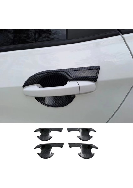 Toyota Yaris Atıv/vıos 2023 2024 Araba Dış Kapı Kolu Kase Kapak Kapağı Döşeme Aksesuarları Abs Karbon Fiber (Yurt Dışından) modelleri