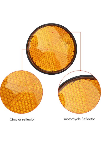 8pcs 2 Inç Yuvarlak Turuncu Reflektör Motosiklet Için Evrensel Atv Kir Bisiklet (Yurt Dışından) fırsatları