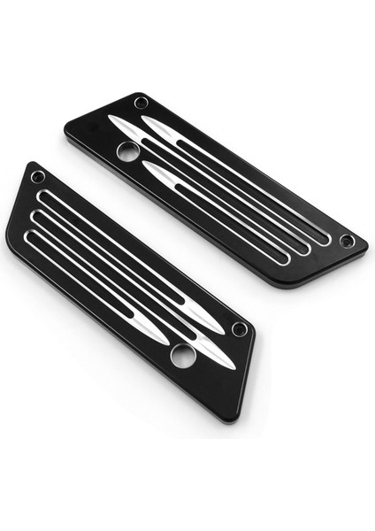 Gümüş Motosiklet Saddle Bag Toka Kapağı Harley Street Road Glide Için Profesyonel Saddlegag Kapakları 1993-2013 (Yurt Dışından)